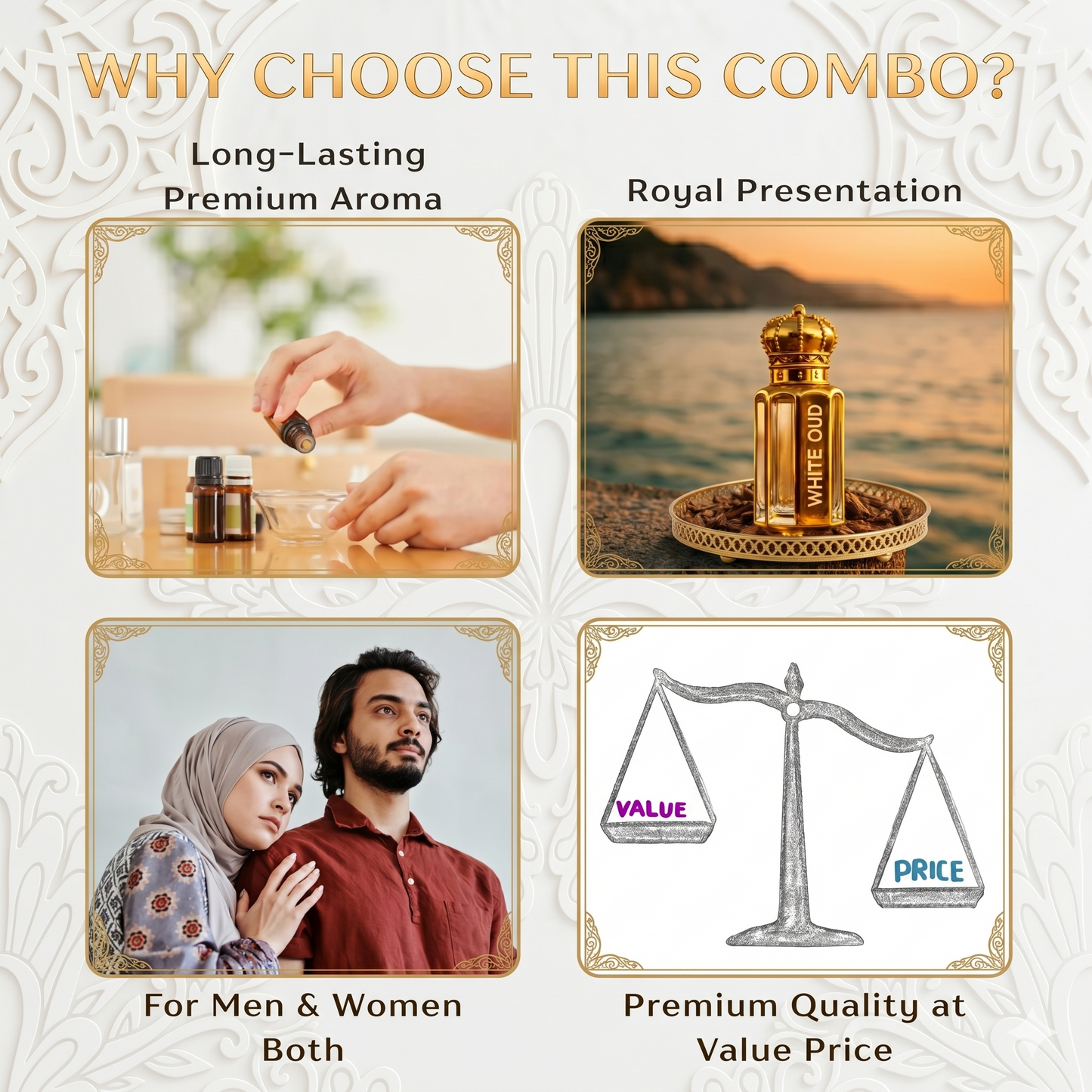 The Original White Oud⢠Attar - 15ML + 15 ML (30ML TOTAL) | Eid Al-Adha Sale!