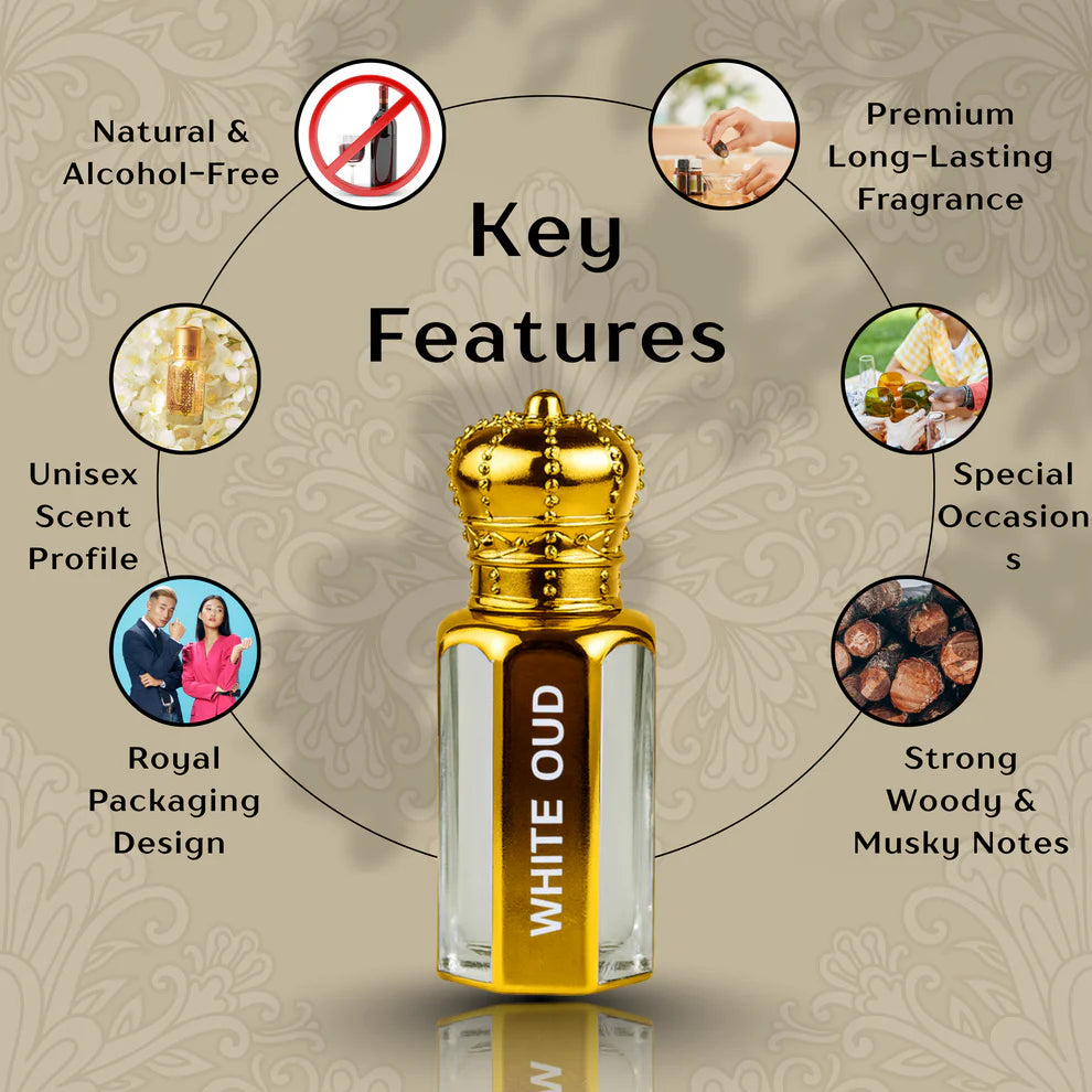 The White Oud Attar - 15ML (Buy 1 Get 1 Free)