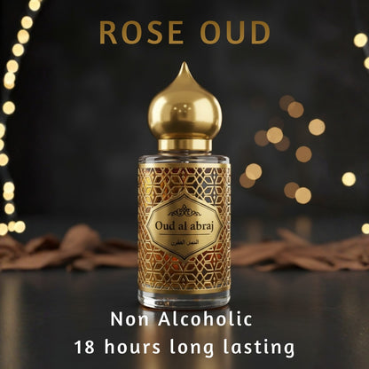 🌹 Rose Oud Attar Luxury Fragrance Set 15ml (Buy 1 Get 1 Free) 😍 Alcohol-Free Long Lasting Perfume Gift Box | Oud Al Abraj India