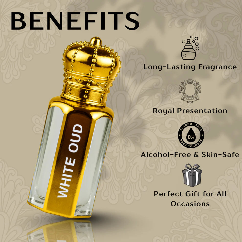 The White Oud Attar - 15ML (Buy 1 Get 1 Free)