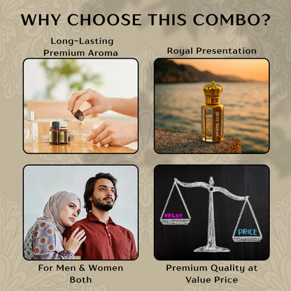 The White Oud Attar - 15ML (Buy 1 Get 1 Free)