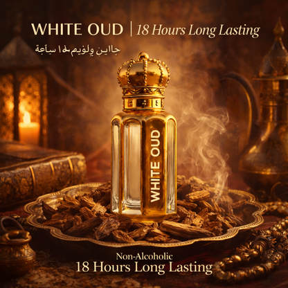 Original White Oud Attar - 15ML + 15 ML (PACK OF 2) (Ramzan Offer)