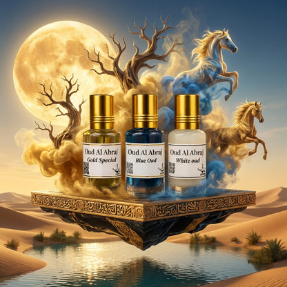 Premium Attar Combo | Gold Special | Blue Oud | White Oud  [Pack of 3] | 45ML