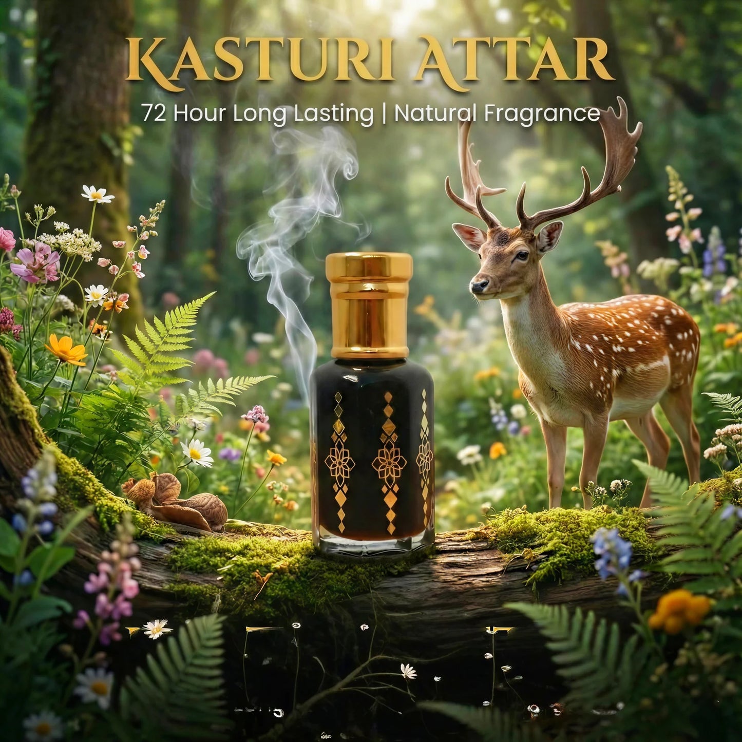 The Original Kasturi Attar | Long-Lasting & Exotic Musk | Pack of 2 | 15ML + 15ML